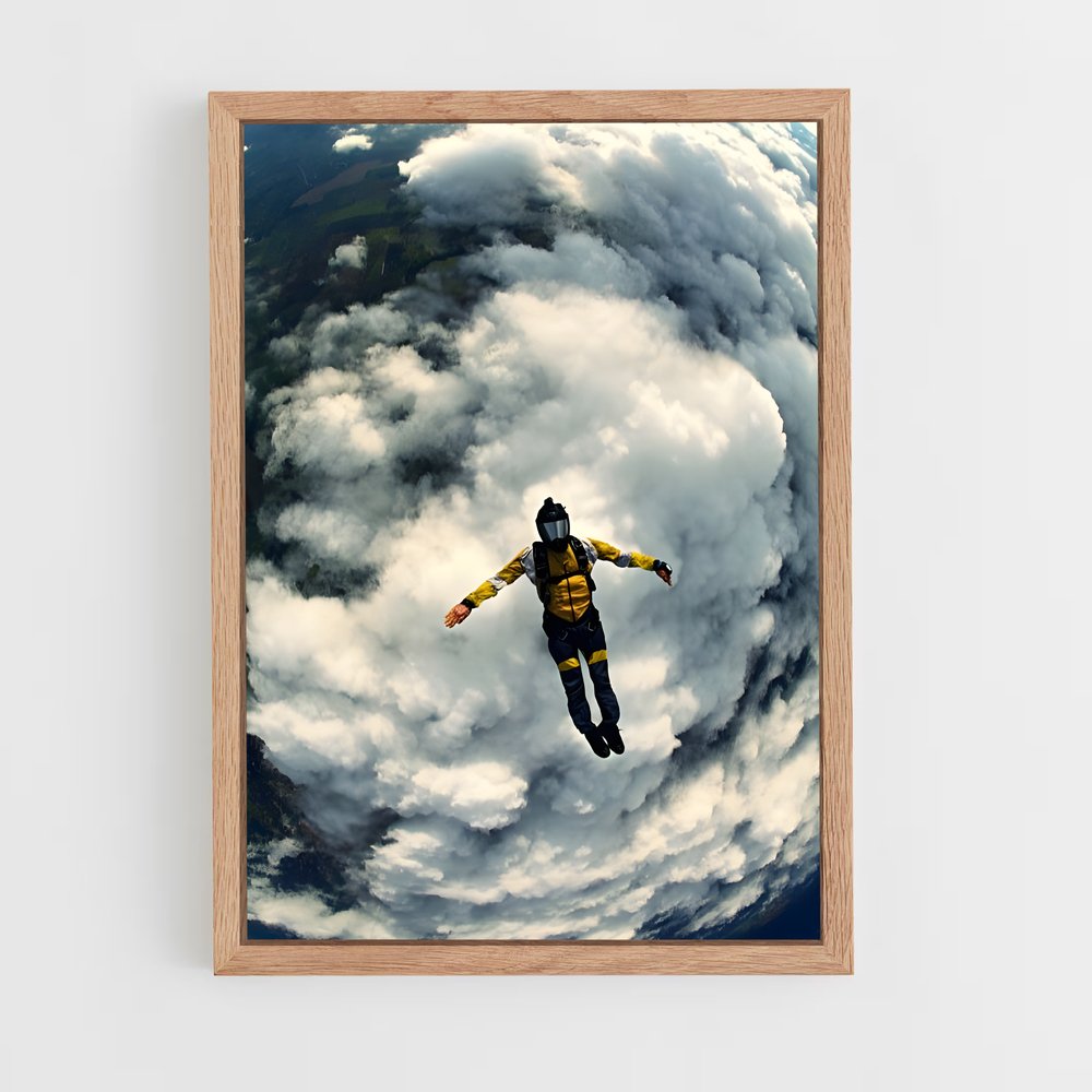 Poster Vol Enivrant – affiche Parachutisme (vue 4)