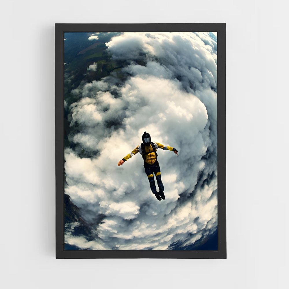 Poster Vol Enivrant – affiche Parachutisme (vue 2)