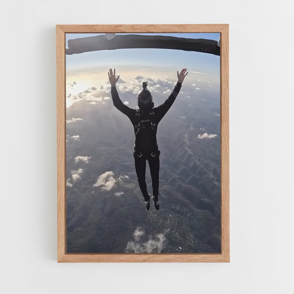 Poster Sensation Aérienne – affiche Parachutisme (vue 4)