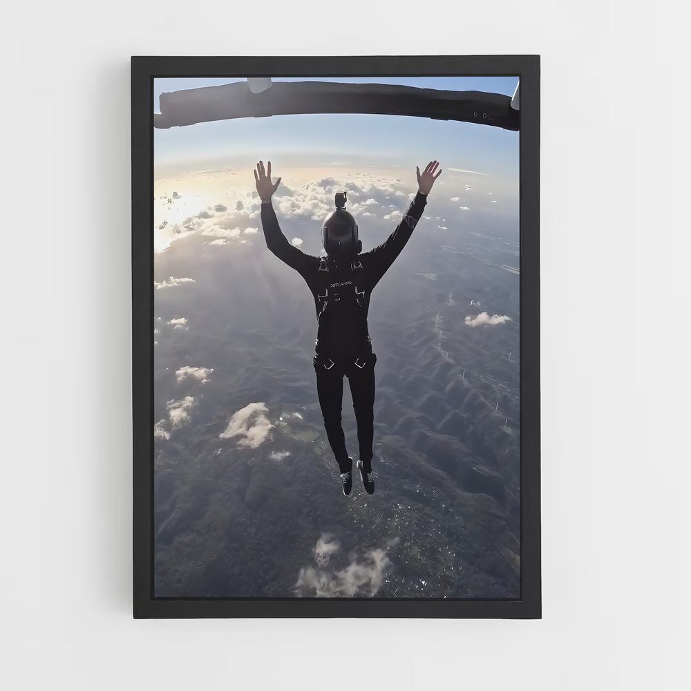 Poster Sensation Aérienne – affiche Parachutisme (vue 2)