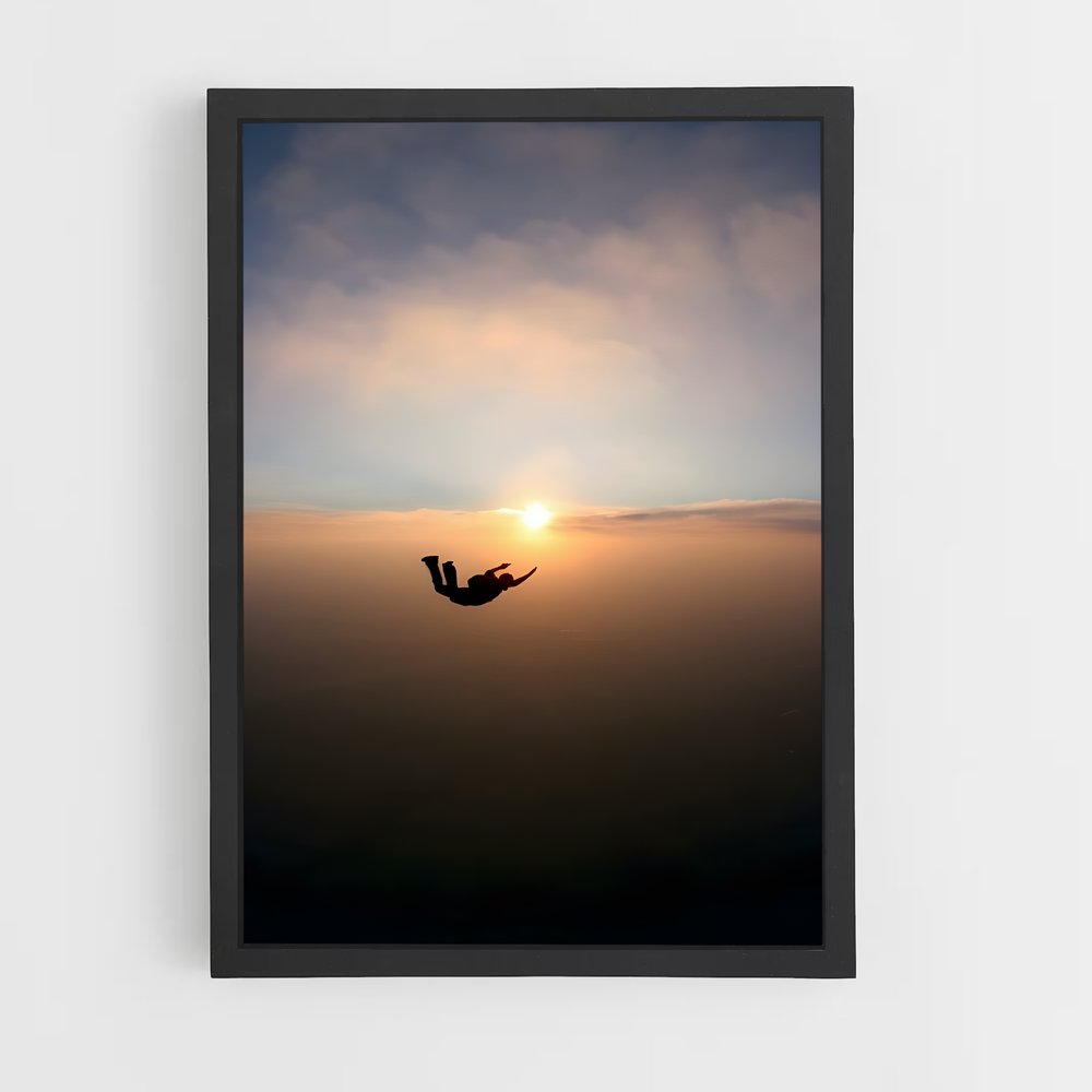 Poster Vol de Coucher – affiche Parachutisme (vue 2)