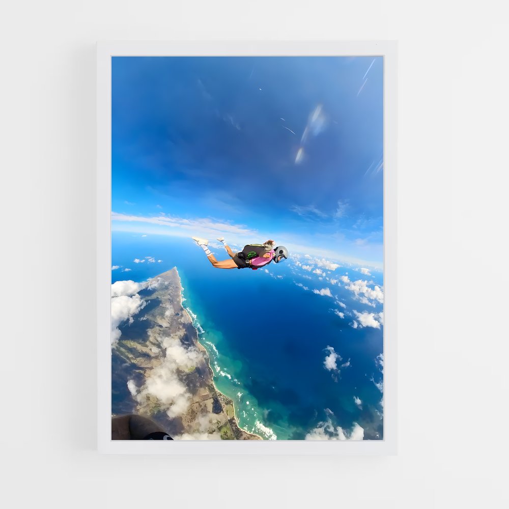 Poster Skydiving pleine – affiche Parachutisme (vue 3)