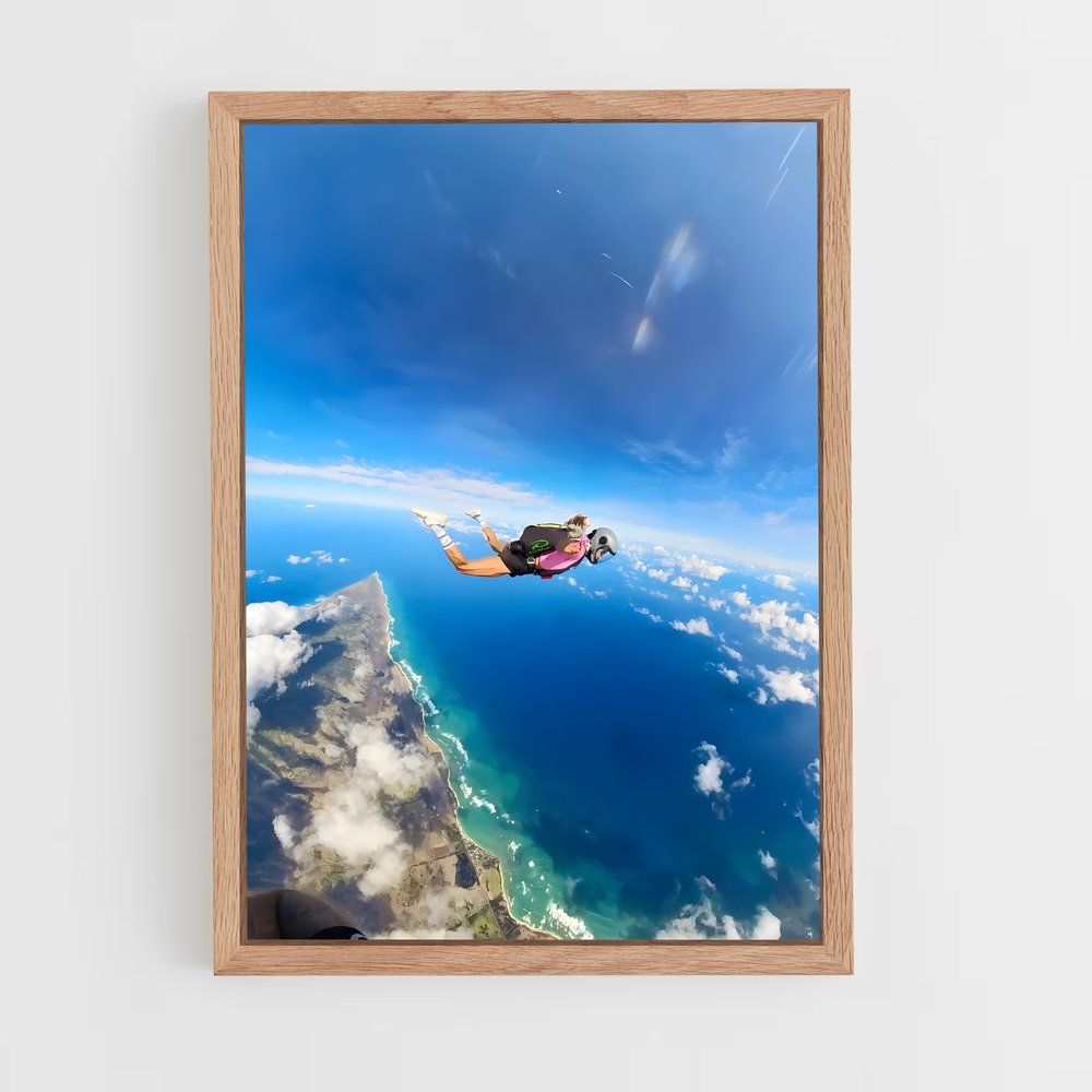 Poster Skydiving pleine – affiche Parachutisme (vue 4)
