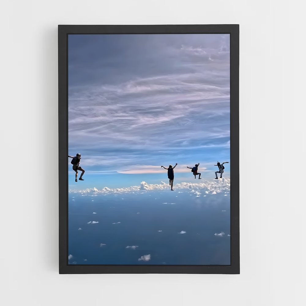 Poster Skydiving nouveaux – affiche Parachutisme (vue 2)