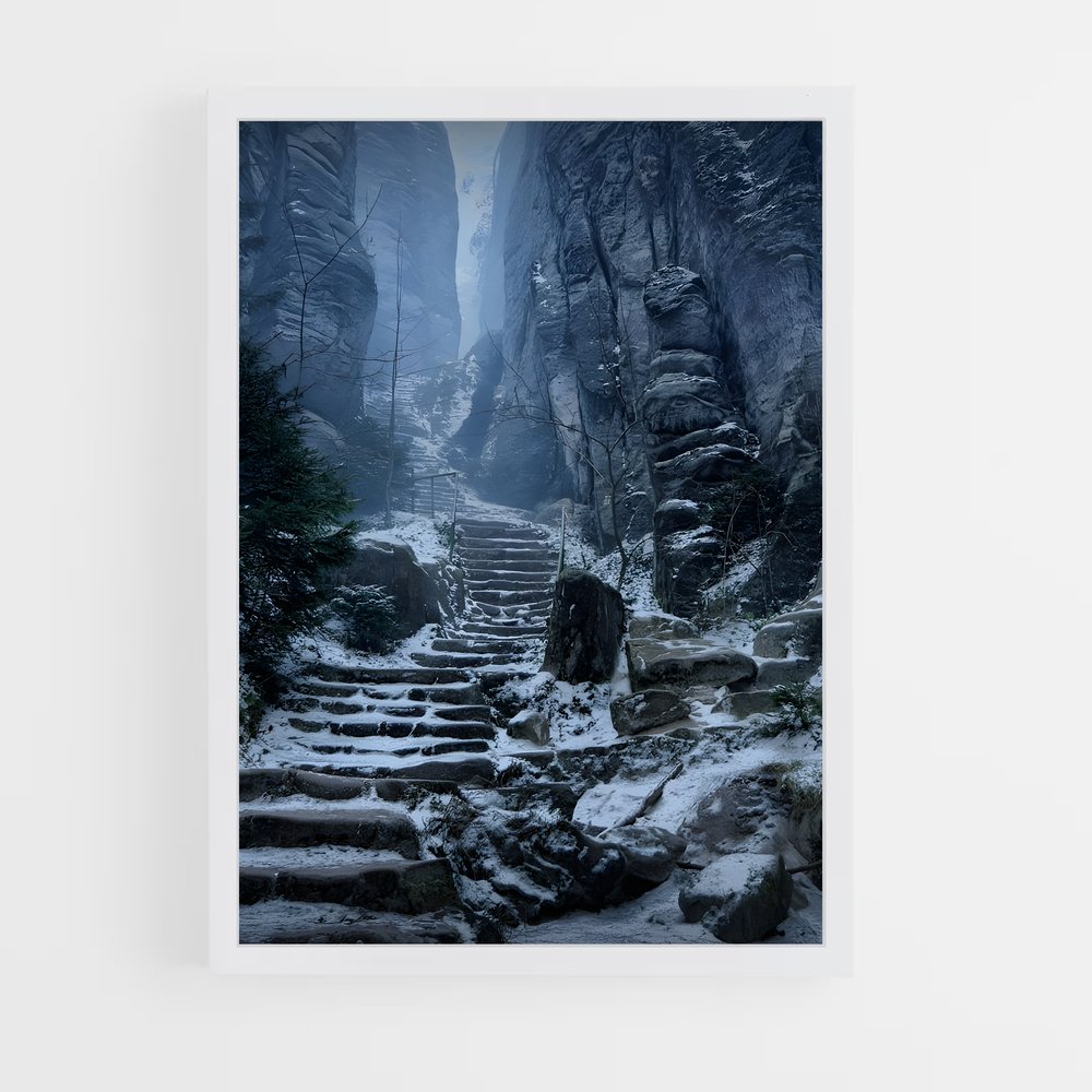 Poster Les Sommets de Bordeciel – affiche Skyrim (vue 3)