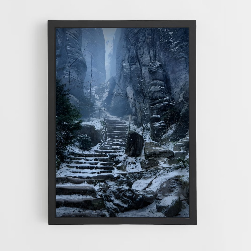 Poster Les Sommets de Bordeciel – affiche Skyrim (vue 2)