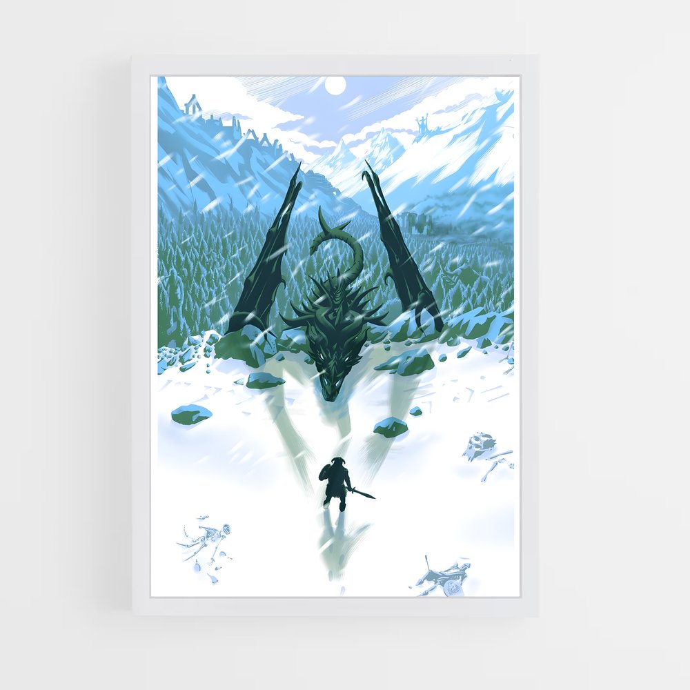 Poster Skyrim froid (vue 3)