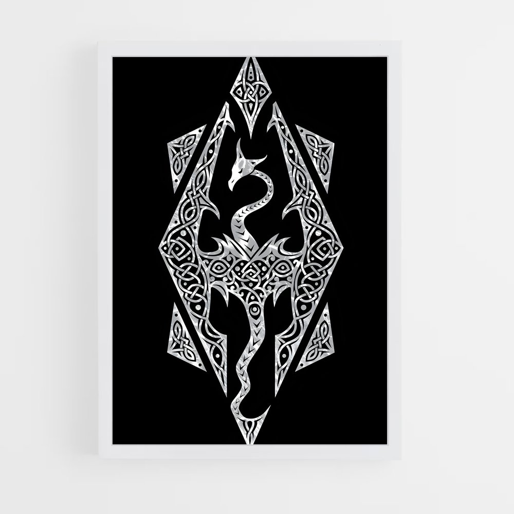 Poster Tatouage Nordique – affiche Skyrim (vue 3)