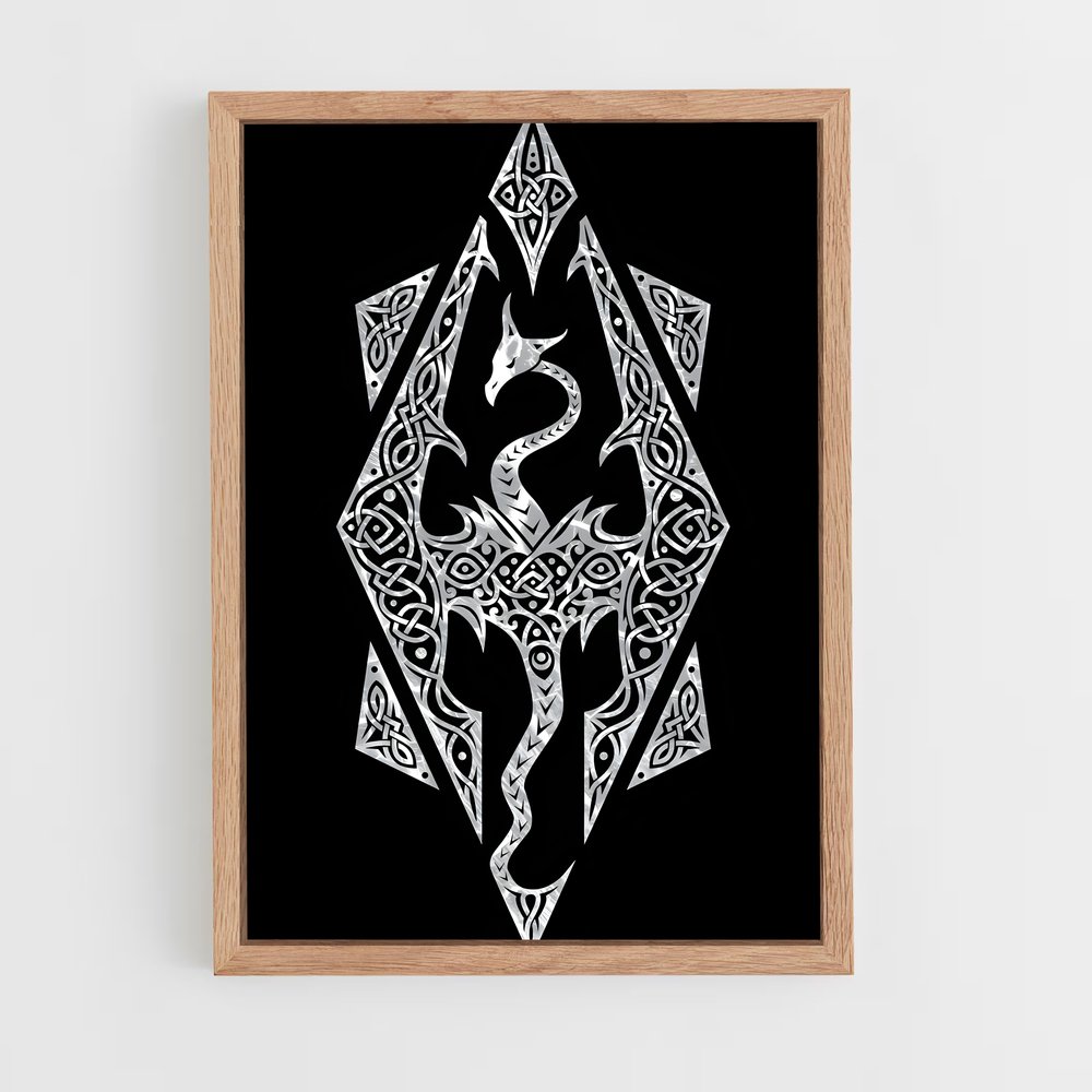 Poster Tatouage Nordique – affiche Skyrim (vue 4)