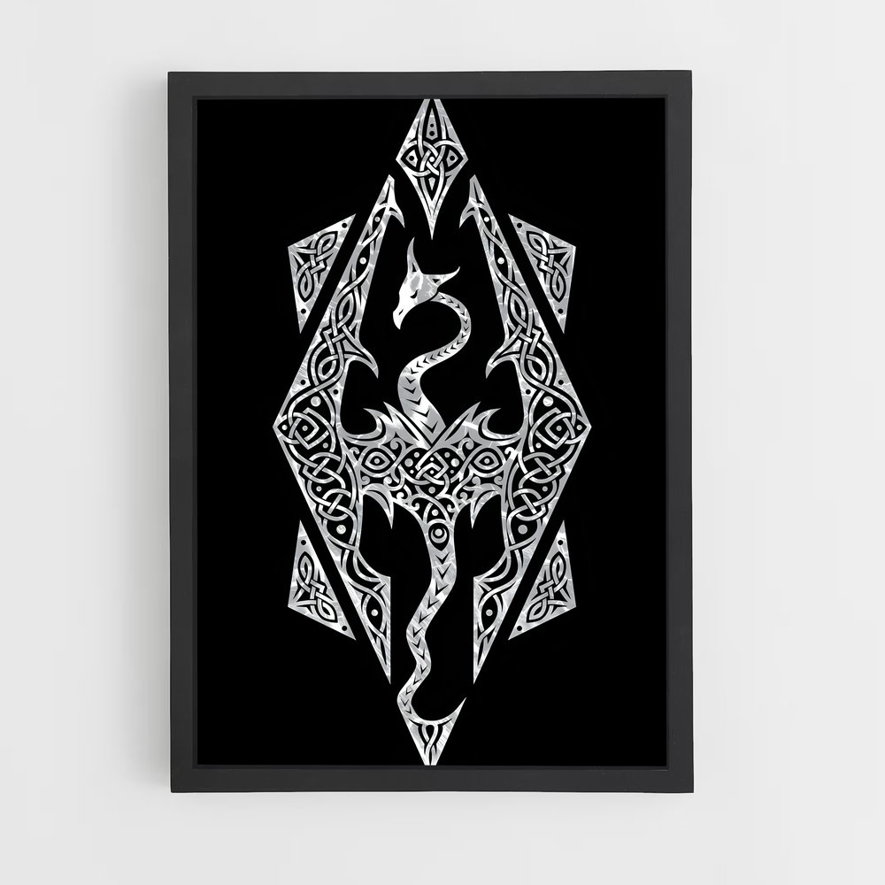 Poster Tatouage Nordique – affiche Skyrim (vue 2)