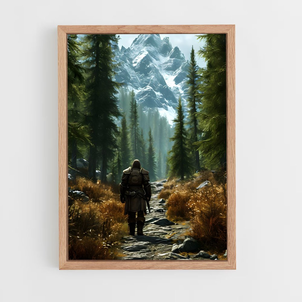 Poster La Sorcière des Montagnes – affiche Skyrim (vue 4)
