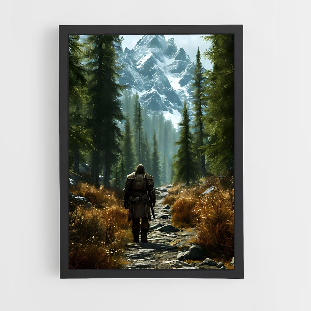 Poster La Sorcière des Montagnes – affiche Skyrim (vue 2)