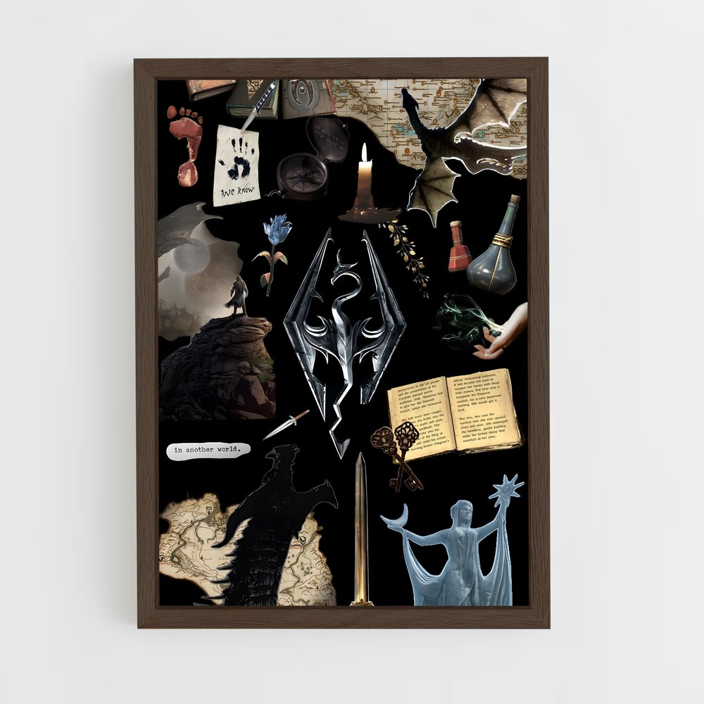 Poster Les Reliques de Tamriel – affiche Skyrim (vue 5)
