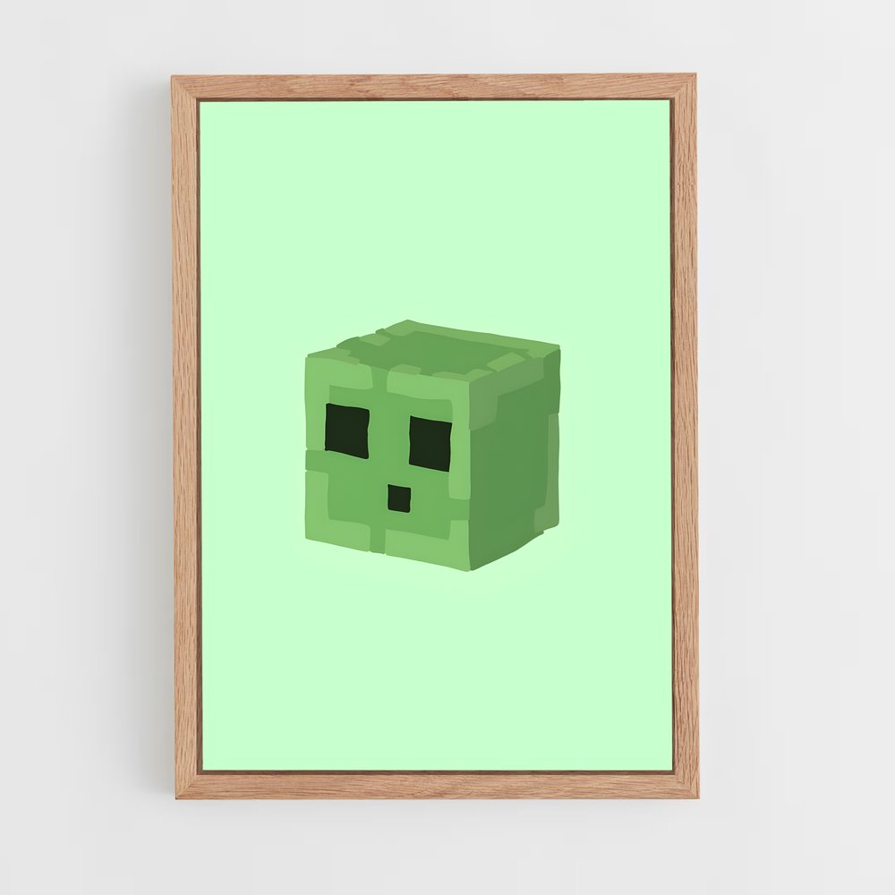 Poster Cube de Slime – affiche Minecraft (vue 4)