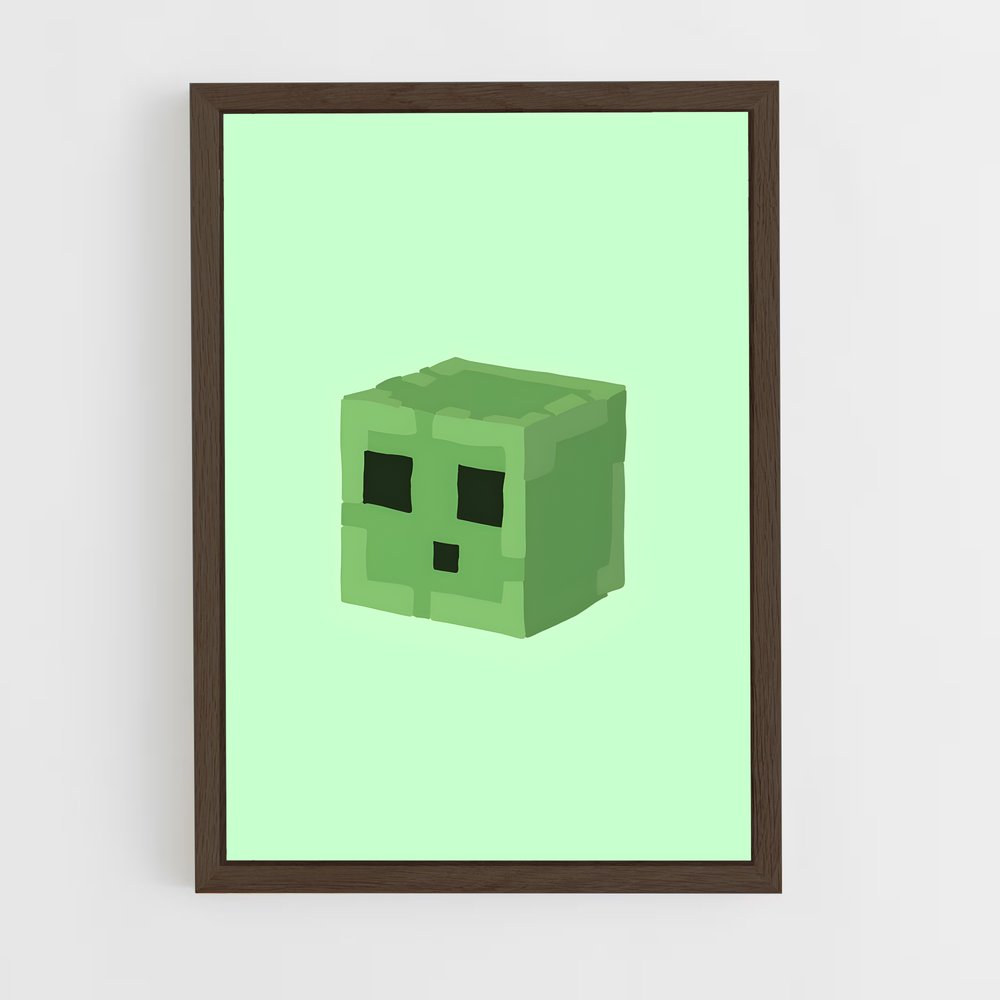 Poster Cube de Slime – affiche Minecraft (vue 5)