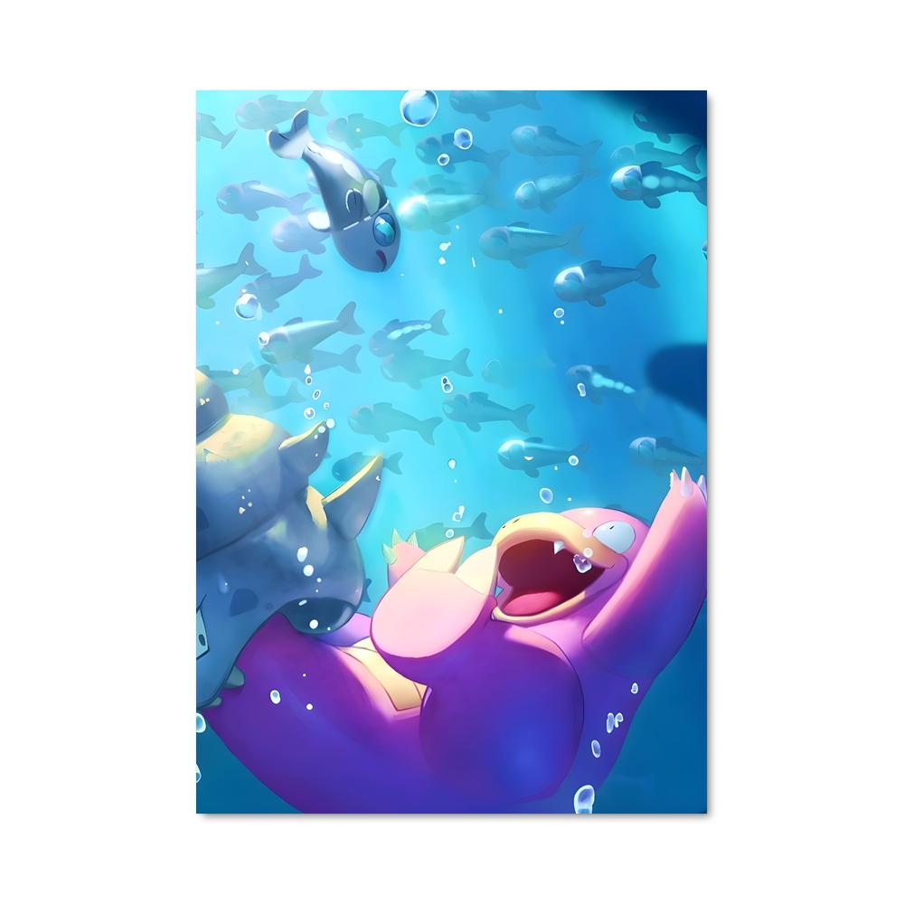 Poster Slow Swim – affiche Pokemon