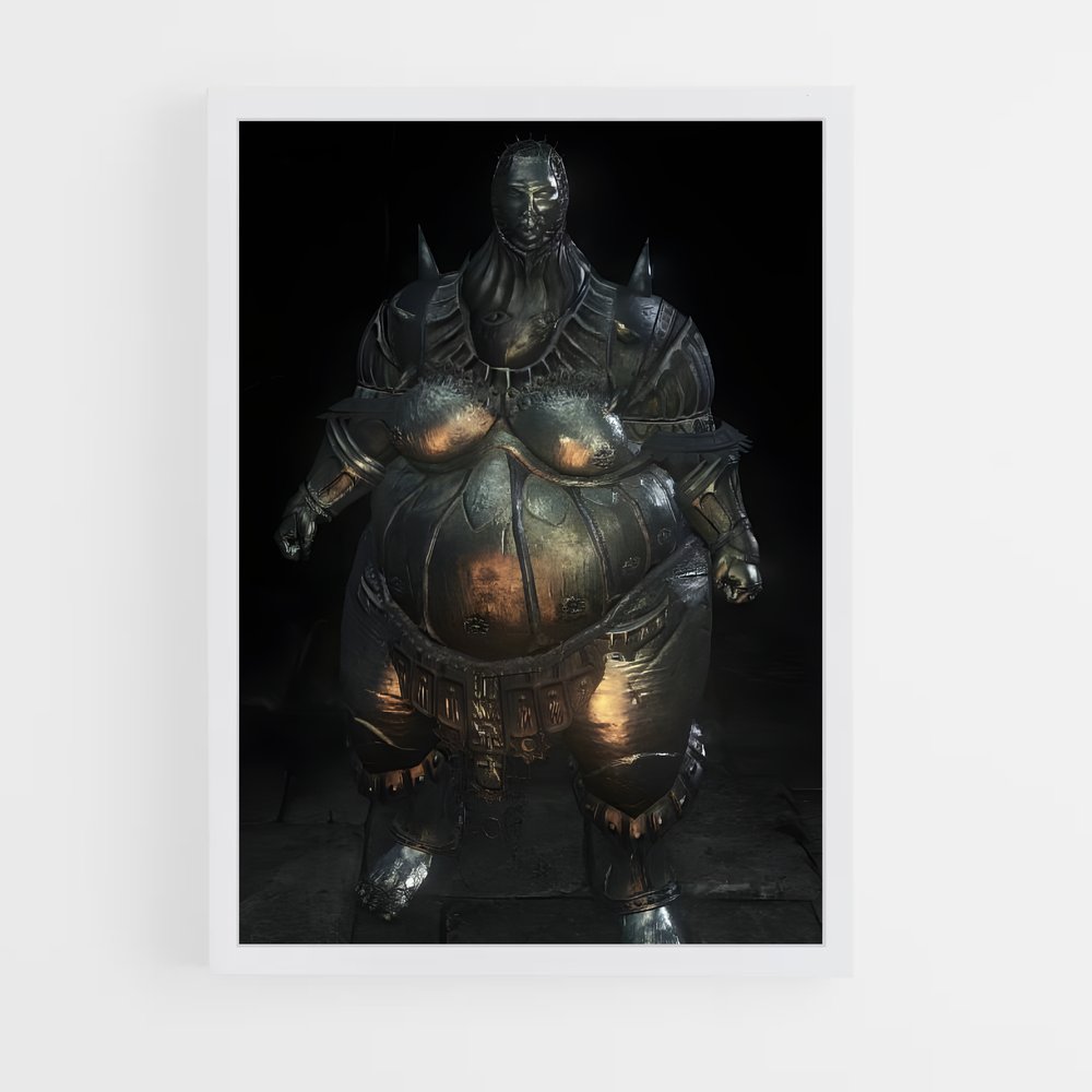 Poster Colosse de Fer – affiche Dark souls (vue 3)
