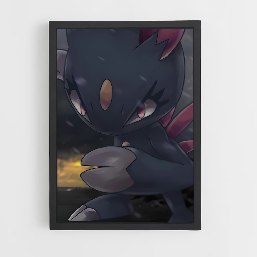 Poster Sombre Félidé – affiche Pokemon (vue 2)