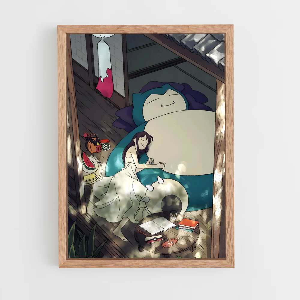 Poster Snorlax au Repos – affiche Pokemon (vue 4)