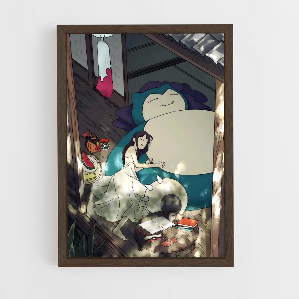 Poster Snorlax au Repos – affiche Pokemon (vue 5)