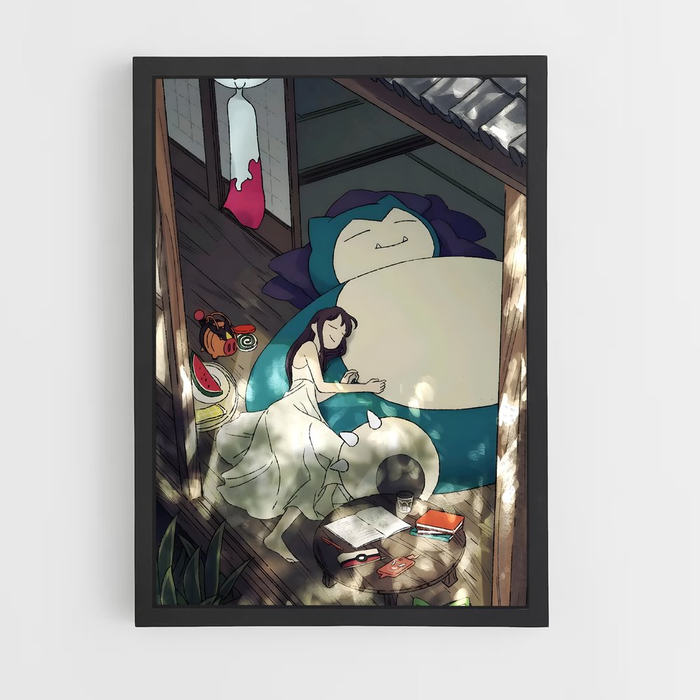 Poster Snorlax au Repos – affiche Pokemon (vue 2)