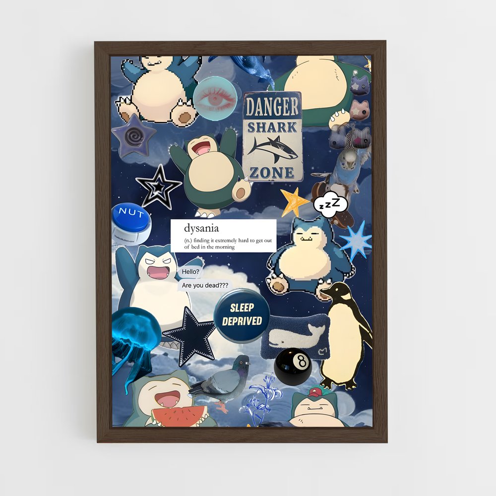 Poster Snorlax et le Festin Aquatique – affiche Pokemon (vue 5)