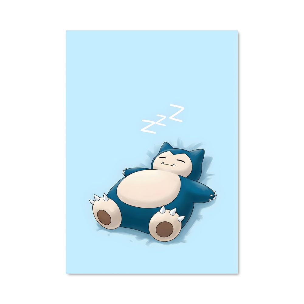 Poster Snorlax En Paix – affiche Pokemon