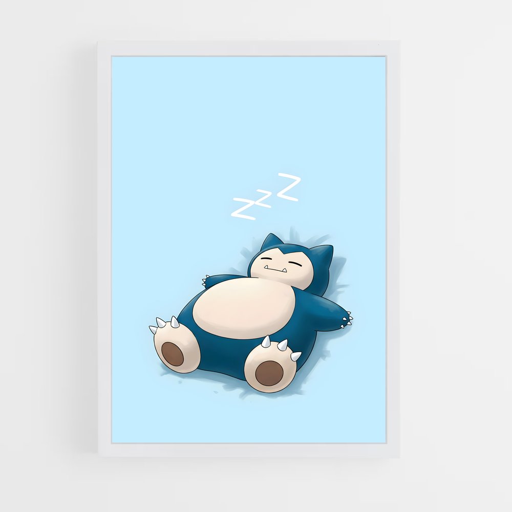 Poster Snorlax En Paix – affiche Pokemon (vue 3)
