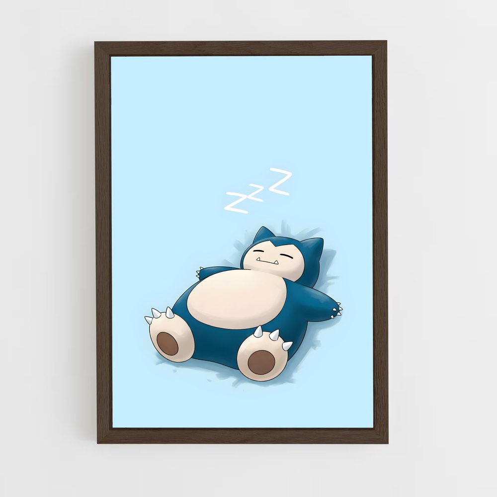 Poster Snorlax En Paix – affiche Pokemon (vue 5)