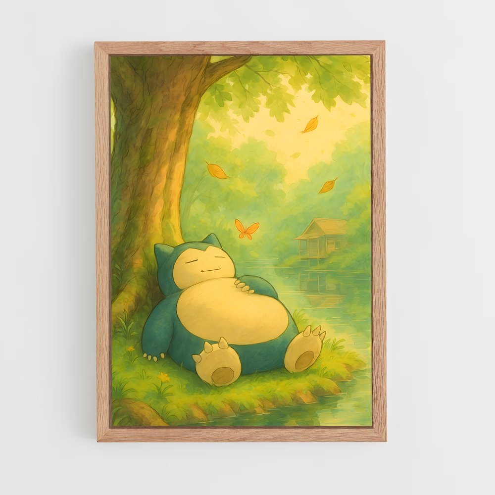 Poster Snorlax au Soleil – affiche Pokemon (vue 4)
