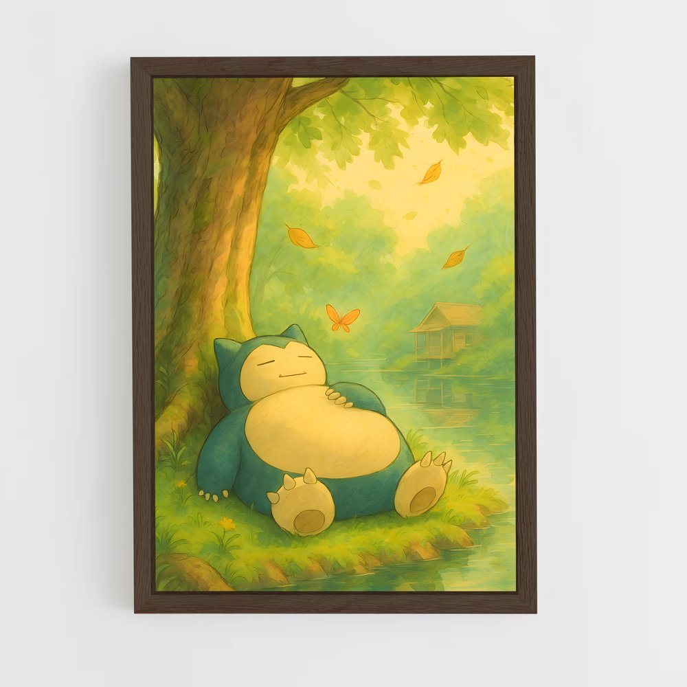 Poster Snorlax au Soleil – affiche Pokemon (vue 5)