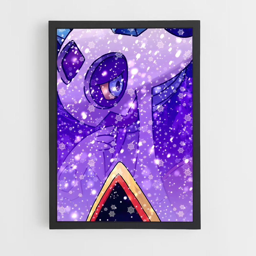 Poster Snorunt et le Bonhomme de Neige – affiche Pokemon (vue 2)