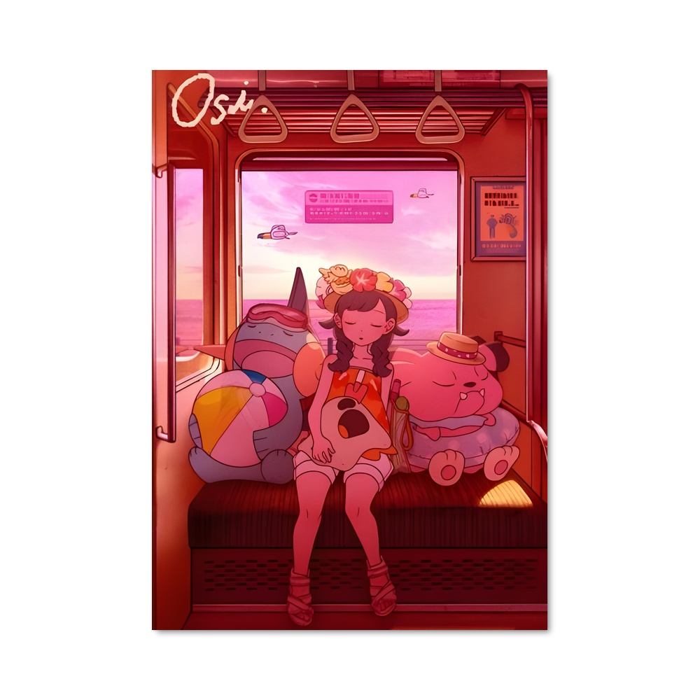 Poster Snubbull en Voyage – affiche Pokemon