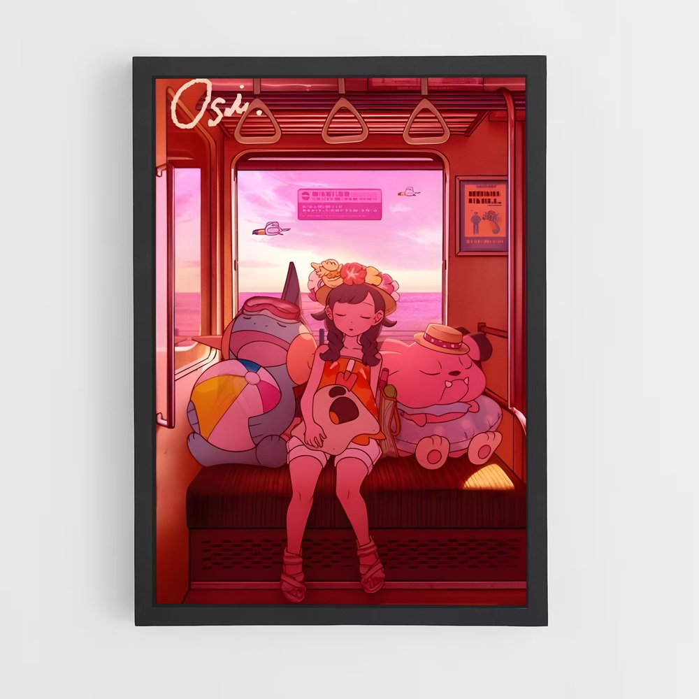 Poster Snubbull en Voyage – affiche Pokemon (vue 2)