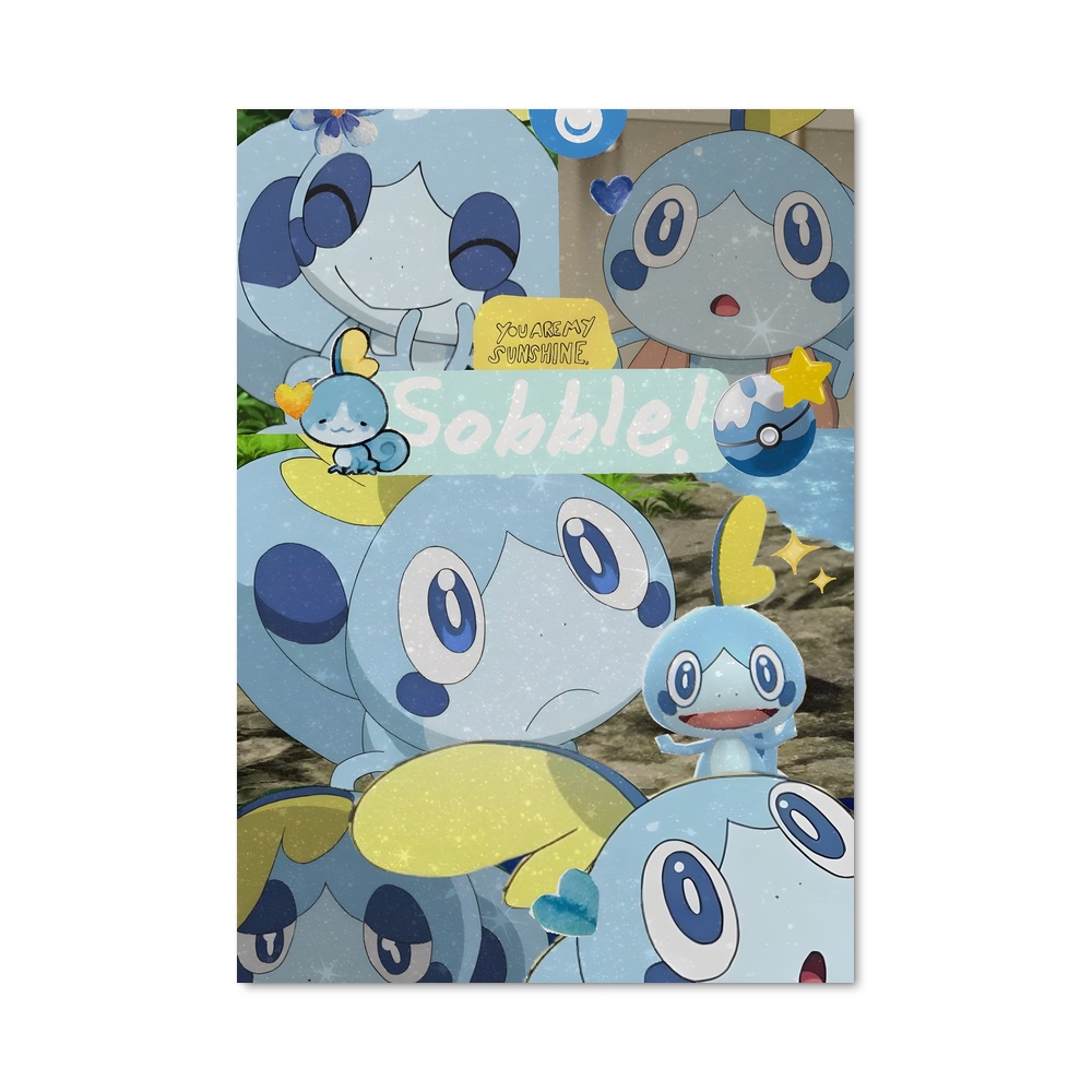 Poster Éclat de Sobble – affiche Pokemon