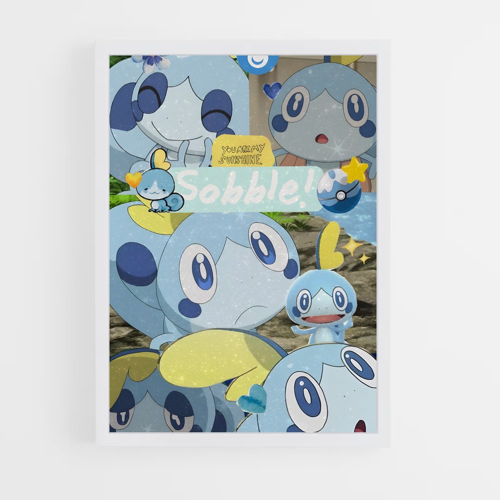 Poster Éclat de Sobble – affiche Pokemon (vue 3)