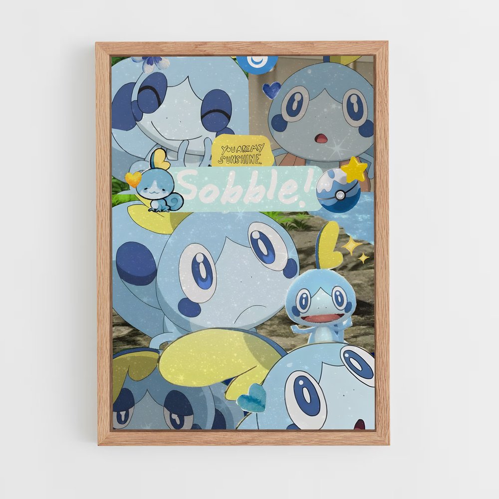 Poster Éclat de Sobble – affiche Pokemon (vue 4)