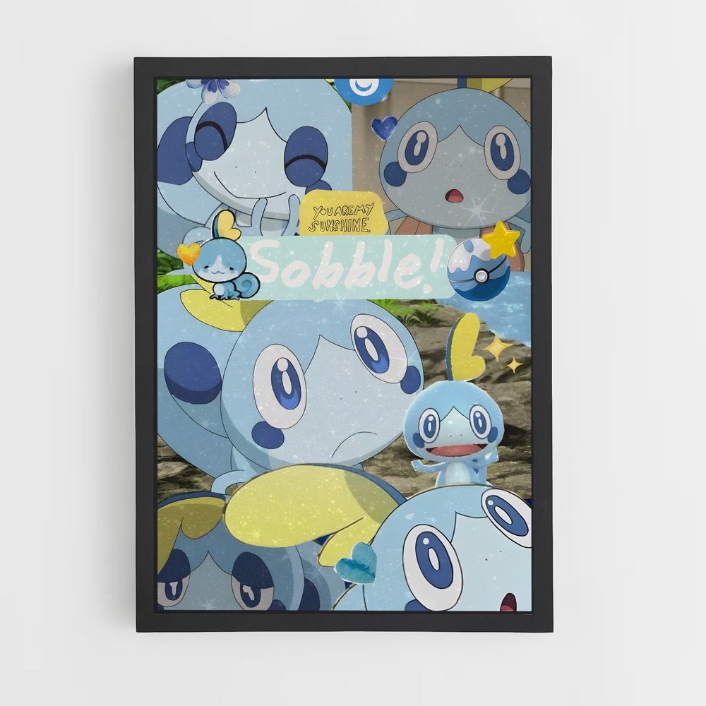 Poster Éclat de Sobble – affiche Pokemon (vue 2)