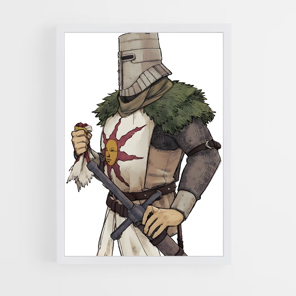 Poster Chevalier de Lumière – affiche Dark souls (vue 3)