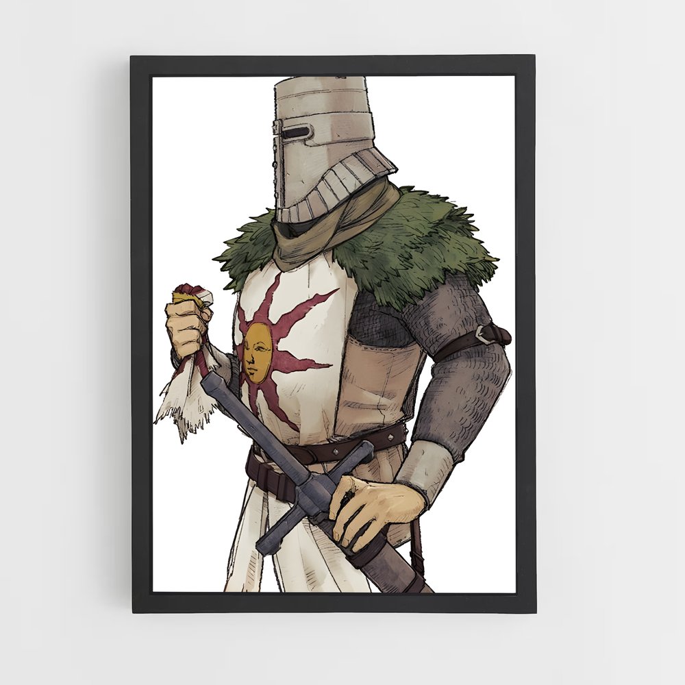 Poster Chevalier de Lumière – affiche Dark souls (vue 2)