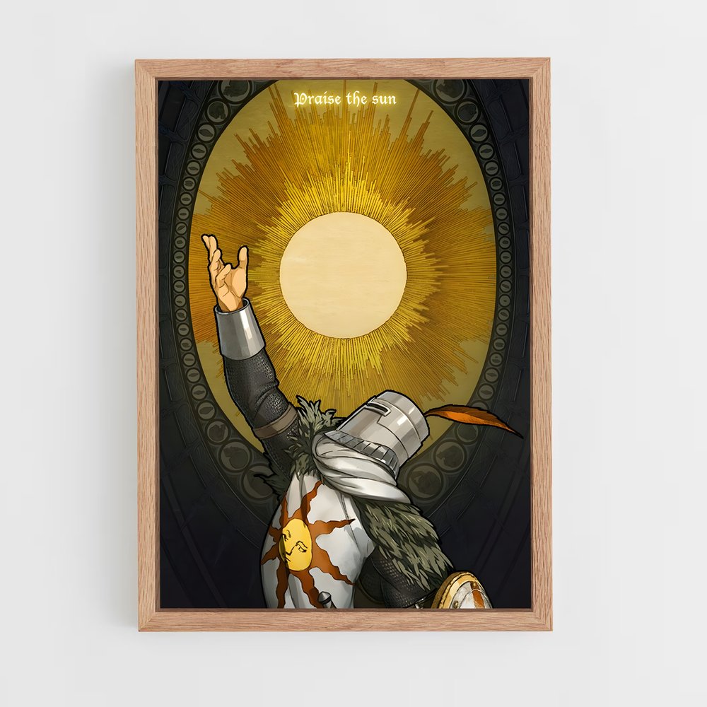 Poster Le Chevalier du Soleil – affiche Dark souls (vue 4)