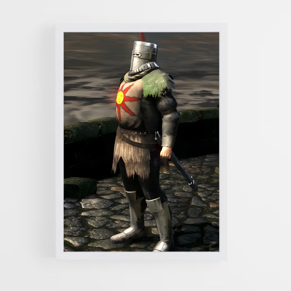 Poster Le Chevalier Solaire – affiche Dark souls (vue 3)