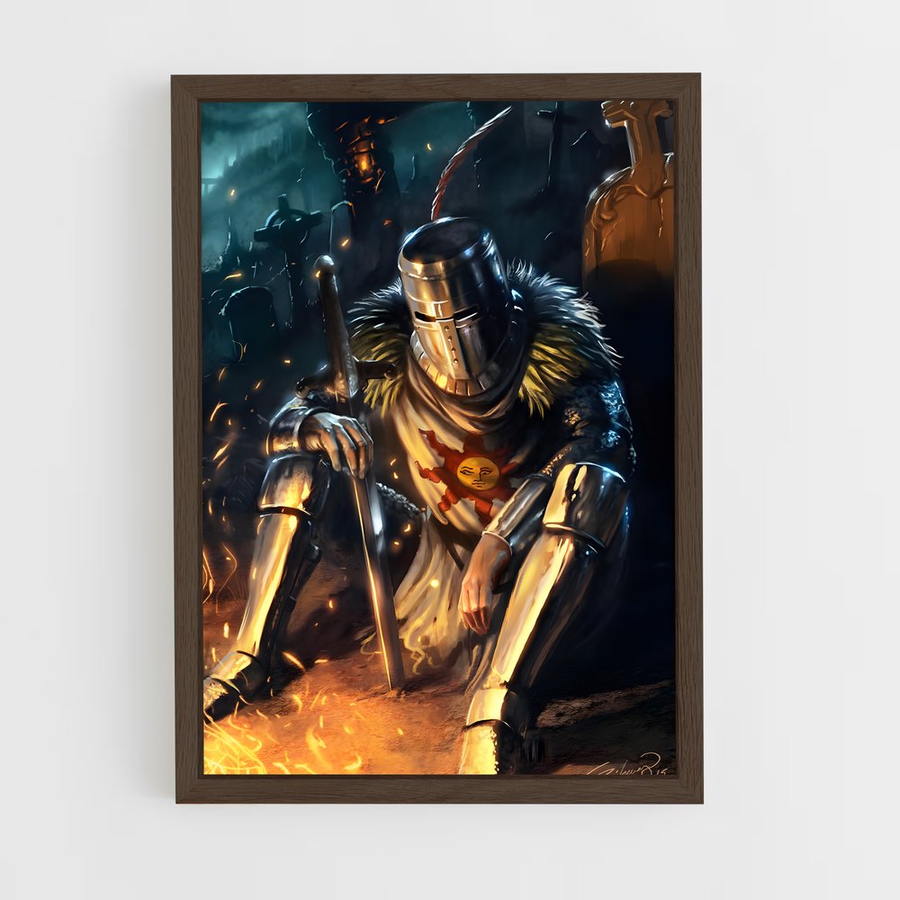 Poster Le Chevalier des Flammes – affiche Dark souls (vue 5)
