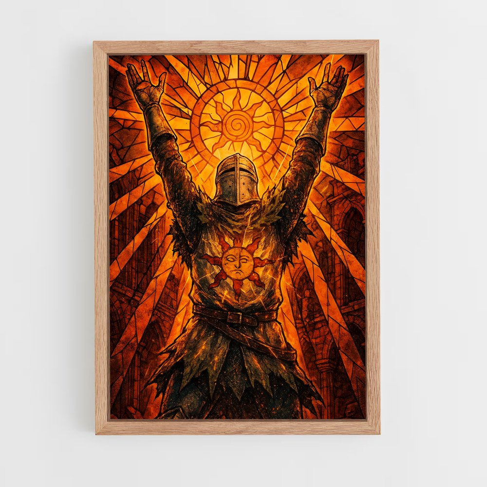 Poster Chevalier Solaire – affiche Dark souls (vue 4)