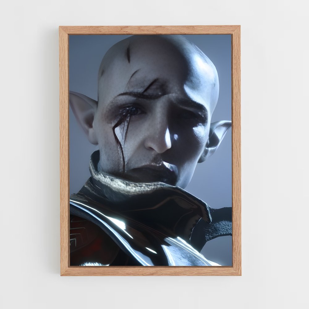 Poster Solas visage – affiche Dragon age (vue 4)