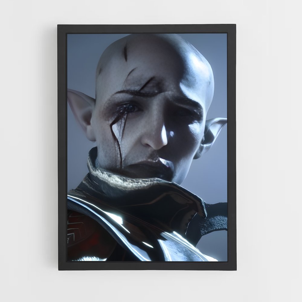 Poster Solas visage – affiche Dragon age (vue 2)