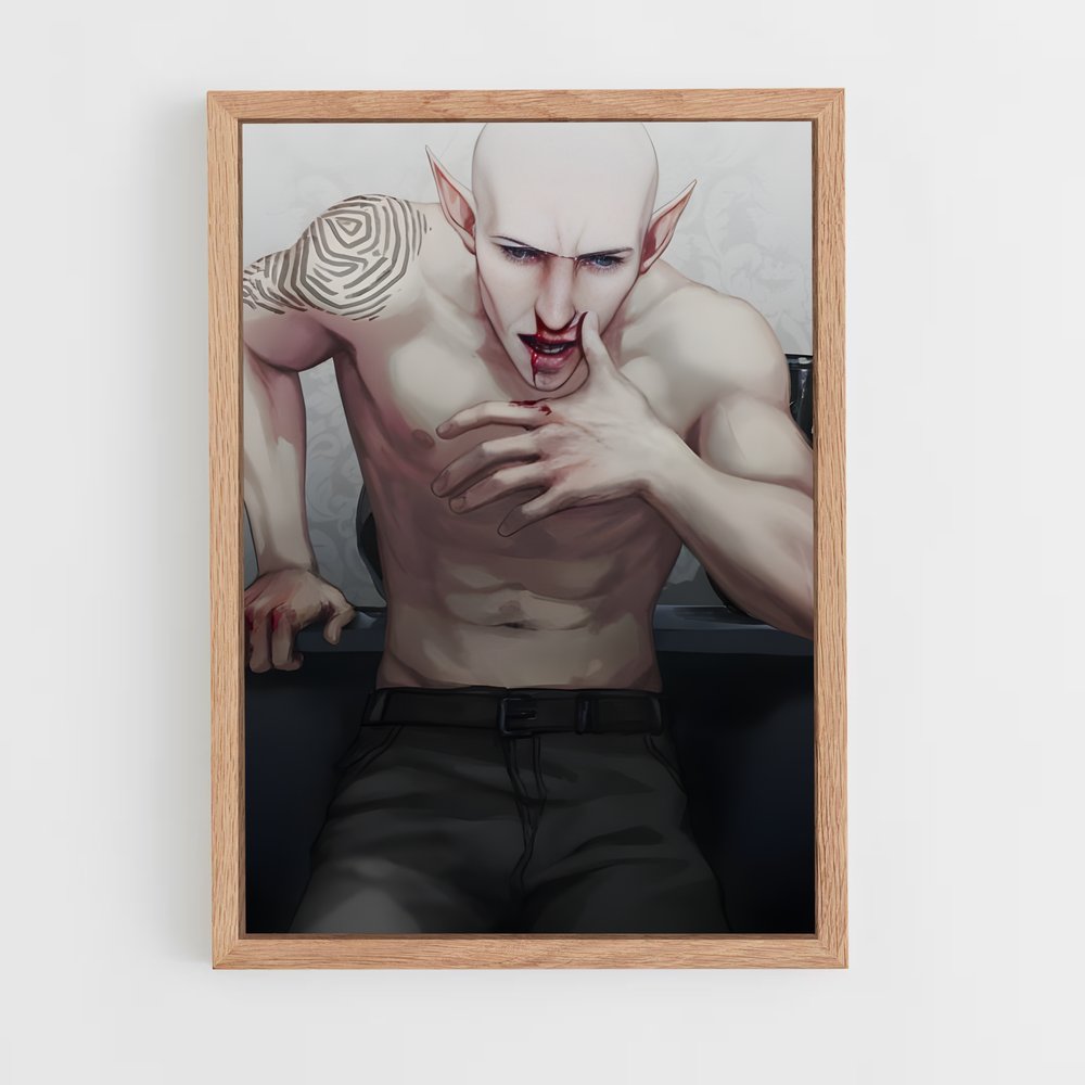Poster Solas tatouage – affiche Dragon age (vue 4)