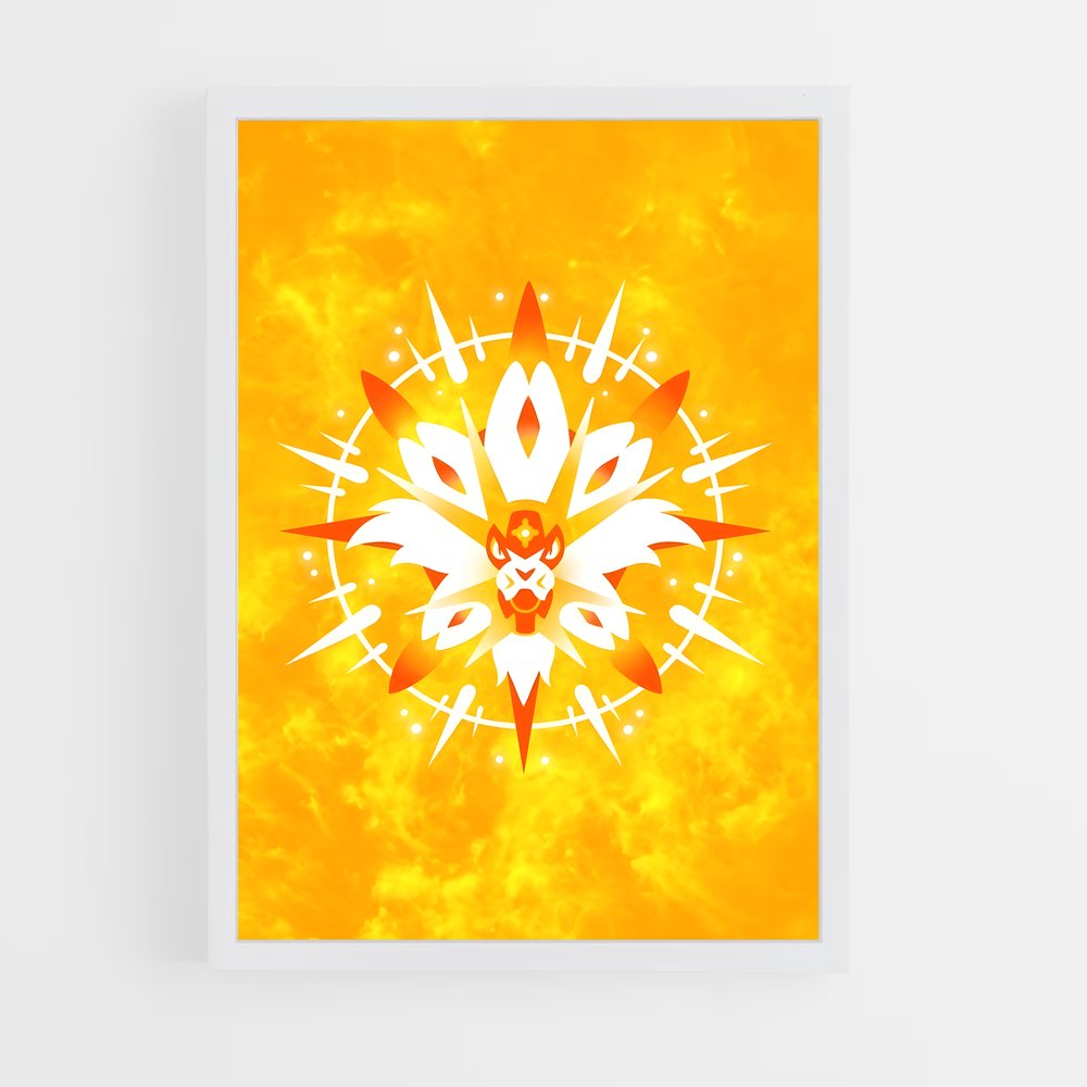 Poster Fleur de Solgaleo – affiche Pokemon (vue 3)