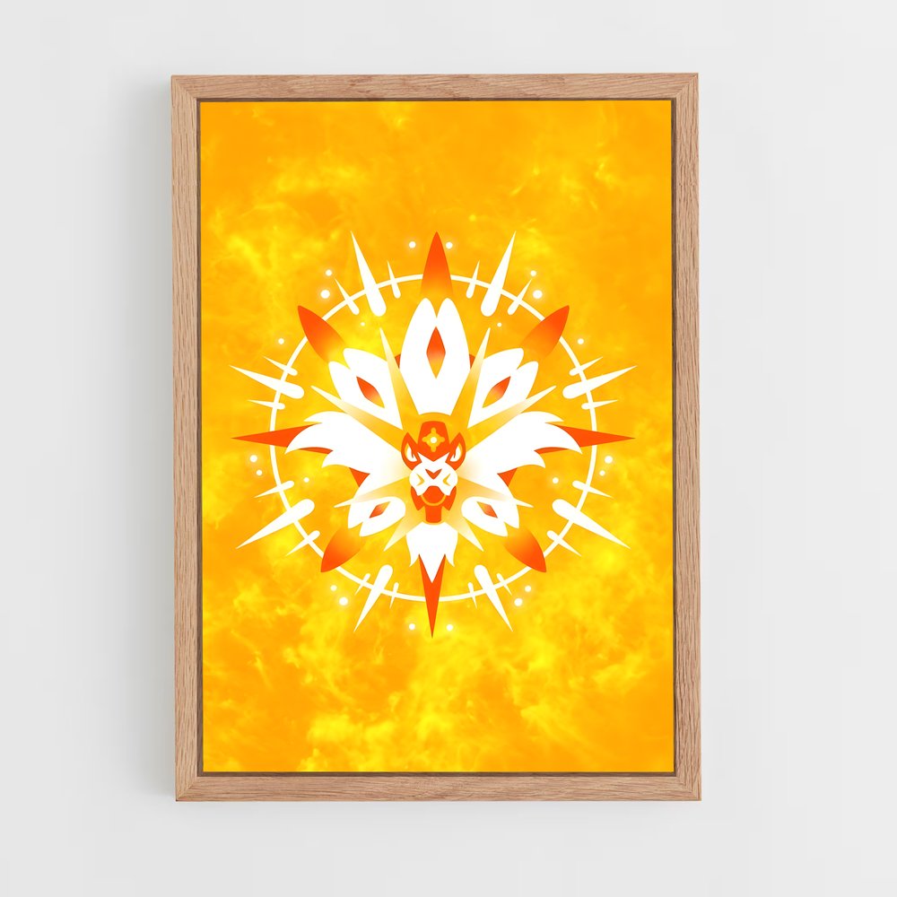 Poster Fleur de Solgaleo – affiche Pokemon (vue 4)
