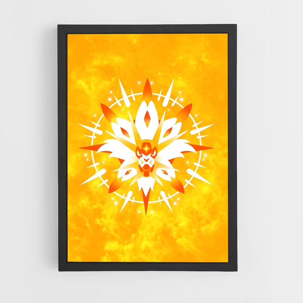 Poster Fleur de Solgaleo – affiche Pokemon (vue 2)